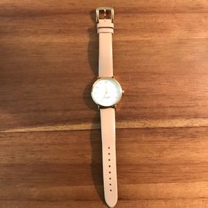 Kate Spade Gold-Tone, Tan Strap Watch